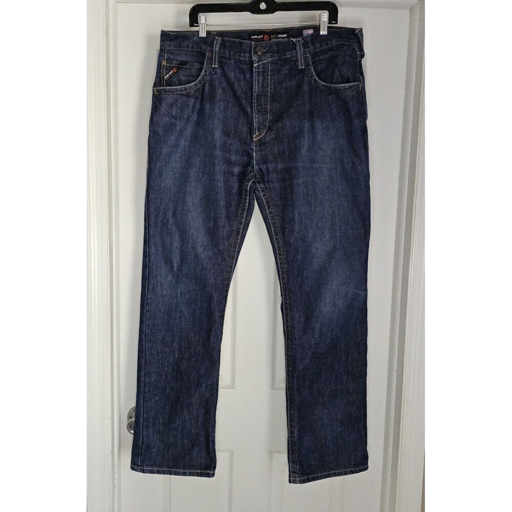 Ariat FR M5 Straight Leg Jeans Mens 38x32 Flame Resistant CAT 2 Workwear Denim